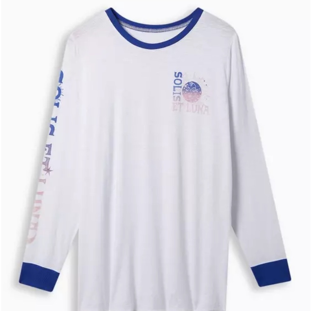 Luna Classic Fit Super Soft Slub Crew Neck Long Sleeve Tee. Size 00